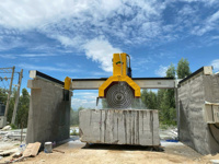 Scie à pierre de pont automatique de découpeuse de bloc de marbre de granit de puissance forte pour la coupe de carrière et de dalle
