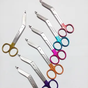 Бандажные ножницы для медсестер LISTER с цветной ручкой 5,5 дюйма