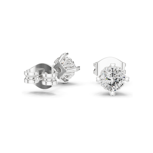 Pendientes de Diamantes de Laboratorio de 1 Quilate para Mujer, Claridad VVS-VS EF, Oro de 18 Quilates, 14 Quilates, 10 Quilates y Plata 925, Oro Rosa, Amarillo y Blanco - Product Image 2