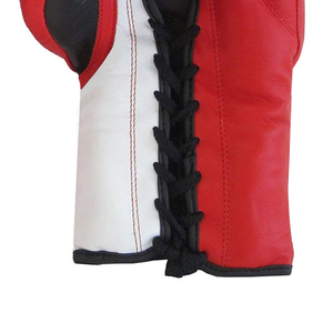 Guantes de boxeo con cordones Entrenamiento Muay Thai Cuero de vaca genuino Sparring Saco de boxeo Guante - Product Image 6