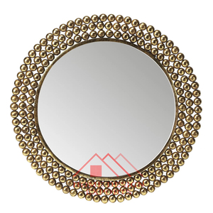 Espejo colgante de pared Sunburst de metal superventas para hoteles y dormitorio, espejo de pared de salón de oro antiguo clásico - Product Image 3