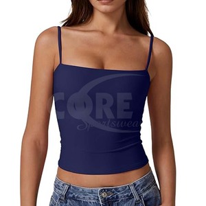 Nueva llegada de las mujeres de alta calidad Super suave comodidad Slim Fit Casual moda sin mangas camisetas sin mangas - Product Image 2