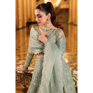 Vestido Formal de Chifón Elaf Premium Stardom con Detalles Hechos a Mano en Color Lima Claro TC-1636 - Product Image 3