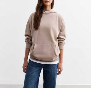 Sweat à capuche en polaire brossée douce pour vêtements de maison confortables Sweat à capuche Streetwear pour femmes Style moderne - Product Image 3