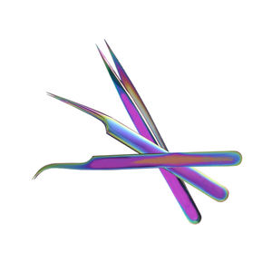 Pincettes d'extension de cils personnalisées, dernière conception, couleur, Volume, Logo personnalisé, étiquette privée, acier inoxydable, vente en gros - Product Image 3