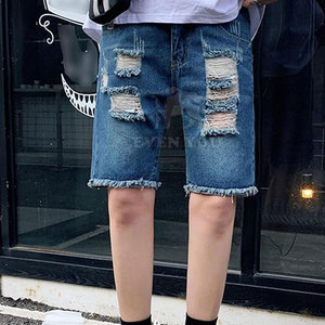 Shorts décontractés élégants effet déchiré tendance, confortables pour l'été et le quotidien - Product Image 4