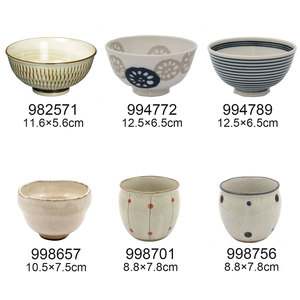 Wholesale AITO Japanese Style Rice Bowls & Teacups Porcelain Dinnerware <b>Set</b> 2-Piece for Home & Restaurant Use - Product Image 2
