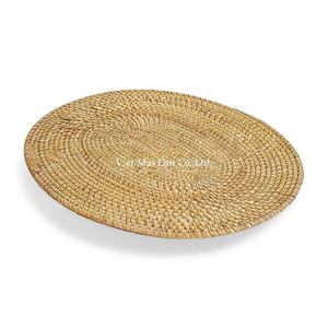 Oval Colorful Natural Rattan <b>Dining</b> <b>Placemat</b> for <b>Table</b> Setting Restaurant Hotel Use and Wholesale from Vietnam - Product Image 2