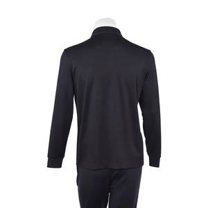 Camiseta de polo de algodón 100% de alta calidad para hombre, manga larga con estampado floral personalizable en la parte delantera, suministro ODM disponible - Product Image 4