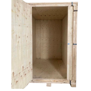Large Wooden <b>Storage</b> Box with Access Door Heavy Duty Stackable Recyclable Plywood <b>Crates</b> Multi Function Cargo Box - Product Image 1