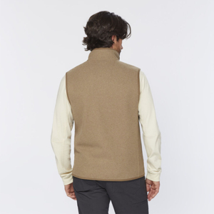 Chaleco polar personalizado de color para hombre con cremallera frontal sin mangas prendas de vestir chaleco polar cálido de moda para hombre al por mayor - Product Image 3