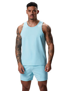 Hommes Gym Muscle Chemise sans manches Homme Gilet Débardeurs Bodybuilding Vêtements Imprimer Été Coton Respirant Top Fabriqué au Pakistan - Product Image 3