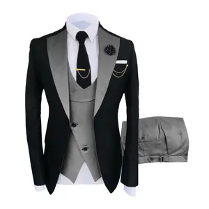 Blazer masculino formal, terno formal de negócios personalizado de alta qualidade, blazer em branco liso, logotipo personalizado, roupas para homens