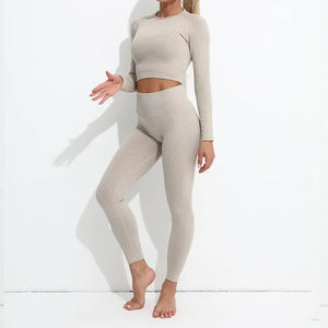 Ropa deportiva personalizada para mujer, ropa deportiva sin costuras para mujer, conjuntos de Ropa para Niñas, conjuntos de gimnasio y Fitness, conjuntos de ropa de Yoga para niñas - Product Image 4