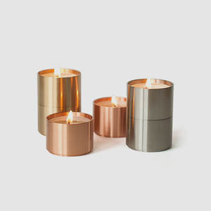 Tarro de vela de Metal multicolor para evento de Navidad, fiesta, decoración de iluminación de mesa, tarros de vela de hierro de forma redonda - Product Image 2