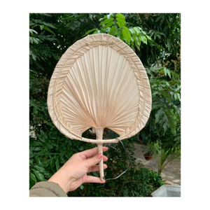 Abanico de hojas de palma de paja respetuoso con el medio ambiente de Vietnam/abanicos de bambú coloridos para verano 99GD de Vietnam - Product Image 2