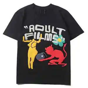 Người Đàn Ông Mới Của Bán Buôn Phun In T-Shirts Cho Nam Giới 100% Cotton Thời Trang Giản Dị Đơn Giản Phong Cách T-Shirt Chất Lượng Tốt Nhất Vải Người Đàn Ông Áo Thun