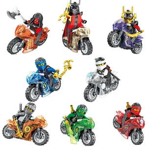 For Lego Ninjago 8 Plastic Figurines <b>Building</b> <b>Block</b> Set Cartoon Educational Action DIY Model Toy - Product Image 2