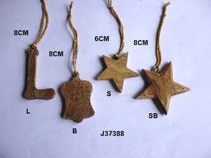 ต้นคริสต์มาสแขวนเครื่องประดับคริสต์มาสไม้แขวนเครื่องประดับไม้ตกแต่งต้นไม้ - Product Image 4