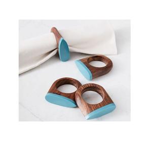Nouveau rond de serviette en bois Vintage forme ronde rond rond de haute qualité en bois massif pour ustensiles de cuisine porte-serviettes design moderne - Product Image 1