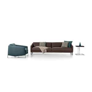 Asolo Minimalist Fabric <b>Sofa</b> Sectional Living Room Furniture Set with Wood <b>Legs</b> <b>for</b> Home or Hotel-Customizable - Product Image 2