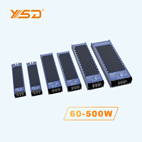 Alimentations LED YSD à PFC élevé 350W 12V 24V 36V 48V 30W 60W 100W 150W 200W 300W 400W 500W pour usage intérieur