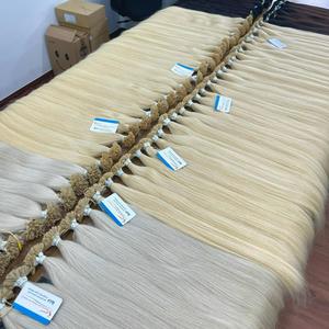 Usine en gros 100% Extensions de cheveux humains pointe plate kératine Extension de cheveux plat kératine cheveux prêts à expédier - Product Image 2