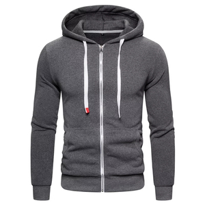 Vente en gros Sweatshirts à capuche pour hommes surdimensionnés Sweatshirts à capuche sans logo personnalisé pour hommes avec fermeture éclair Unisexe - Product Image 5