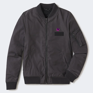 Chaqueta Bomber de Satén para Mujer, Último Estilo, Piel de Oveja Larga, Mangas Regulares, Bordado Acolchado, Impermeable, Cortavientos, Nailon - Product Image 1