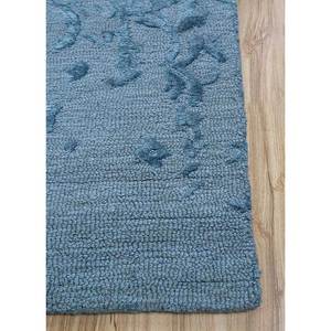 Alfombras Imara Azules Clásicas con Diseño Floral, de Lana y Viscosa, Hechas a Mano, de 10 mm de Grosor, TNQ-639, para Uso Doméstico, Sala de Estar, Pasillo, Dormitorio Juvenil - Product Image 4