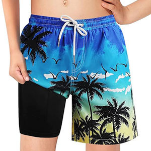 Pantalones cortos deportivos de verano de diseñador callejero para hombre, pantalones cortos de poliéster informales de cintura baja personalizados al por mayor para correr en la playa de talla grande - Product Image 4