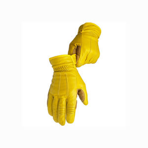 Guantes de Cuero Vacuno Genuino Vintage para Hombre, para Montar a Caballo, Trabajo al Aire Libre, Conductores, Motociclistas, con Diseño de Parche de Cuero Vacuno en la Palma, Estilo Pakistaní - Product Image 1