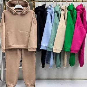 Haute qualité hommes pull veste à manches longues pull à capuche hommes femmes nouveau hiver Essentials coupe ample lettre pull costume - Product Image 1