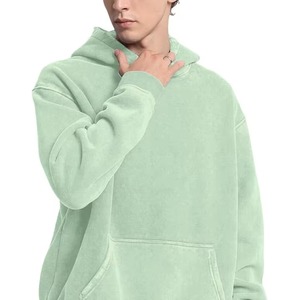Sudadera con capucha de lana de manga larga ligera para mujer, estampado Digital con cremallera, patrón corto 2025, teñido liso para invierno, MOQ bajo - Product Image 3