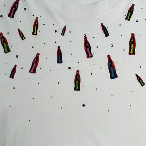 T-shirts pour hommes avec strass, nouveau design, pour usage extérieur, vente en gros, vêtements de mode - Product Image 3