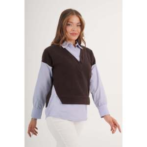 เสื้อเชิ้ตผ้าป๊อปลินสไตล์ลำลองทันสมัย แต่งขอบอย่างมีสไตล์ ขายส่ง - Product Image 3