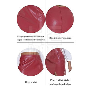 Al Mejor Precio, Faldas de Cuero Genuino para Mujer, Tela Suave y Transpirable, Perfectas para Vestir Formal y Casual - Product Image 4