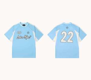 Camiseta de Fútbol Extra Grande para Hombre |   Parche de Malla de Algodón |   Camiseta de Fútbol Retro |   Logotipo Serigrafiado - Product Image 4