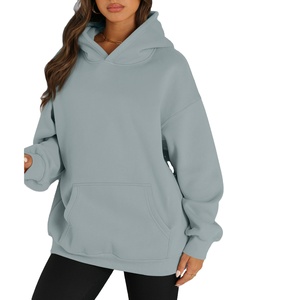Nouveauté 2026 – Sweat à capuche oversize en molleton uni 100 % coton, haute qualité, personnalisable, pour homme, femme et adulte – Vente en gros - Product Image 4