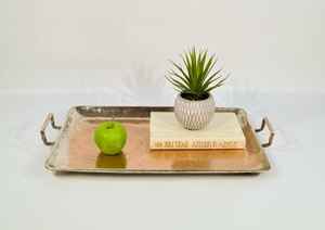 Bandeja de servicio de cobre puro de alta calidad con diseño artístico para casas vintage en la costa más baja de AALIYAN IMPEX - Product Image 4