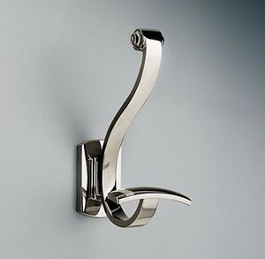 Crochet mural minimaliste contemporain en métal avec base carrée pour les maisons modernes hôtels de luxe espaces de bureaux design intérieurs - Product Image 4