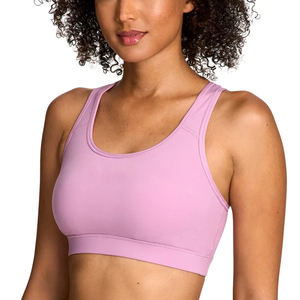 Logotipo personalizado de alta calidad Sujetador de Yoga de entrenamiento de realce de alta elasticidad Correas ajustables Gimnasio Fitness Top Sujetadores deportivos de correa delgada - Product Image 6