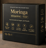 Patch Corporel Adhésif à l'Extrait de Moringa 2026, Autocollant Cutané à Base de Matières Premières Végétales pour Application Quotidienne Externe Adulte, Utilisation Quotidienne en Intérieur