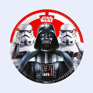 Assiettes jetables Star Wars 23 cm, lot de 6, pour fêtes - Product Image 1