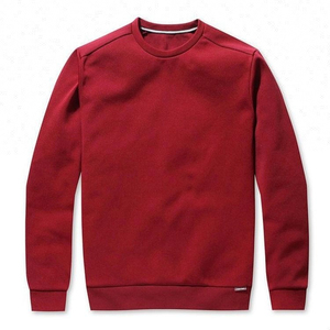 เสื้อสเวตเชิ้ตผู้ชายคอวี ผ้าฝ้าย 100% ระบายอากาศได้ดี สีพื้น ย้อมสีแบบเรียบง่าย สำหรับฤดูหนาว รับผลิตตามแบบ (OEM)  ออกแบบเองได้ - Product Image 1