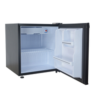 Mini-réfrigérateur compact pour table de chambre d'hôtel, absorption silencieuse, mini-réfrigérateur 30/40/60 litres, petit congélateur avec porte vitrée