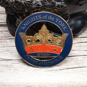 Personalizado estampado de latón suave esmalte de Metal masones Club regalo masónico solapa Pin ronpex - Product Image 1