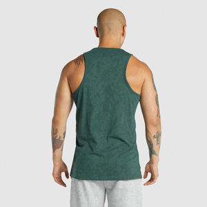 100% Cotton Custom Sleeveless Gym <b>Vest</b> for Men Quick Dry Breathable Eco-Friendly UV Protection Tank Top for Sports Fitness - Product Image 4