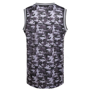 Maillot de basket-ball sans manches sur mesure en gros, respirant, grande taille, été, 100% polyester, haute qualité - Product Image 2