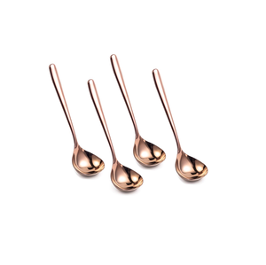 Vente en gros de longues cuillères à soupe en acier ensemble de cuillères à soupe naturelles pour les restaurants à usage quotidien pour différentes tailles de couleurs - Product Image 3